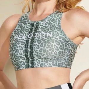 Peloton Leopard sports bra made by WITH
